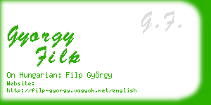 gyorgy filp business card